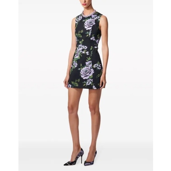 Carolina Herrera Italy Paneled Floral Print Mini Dress Excellent $1,890. Size 2 - Picture 11 of 11